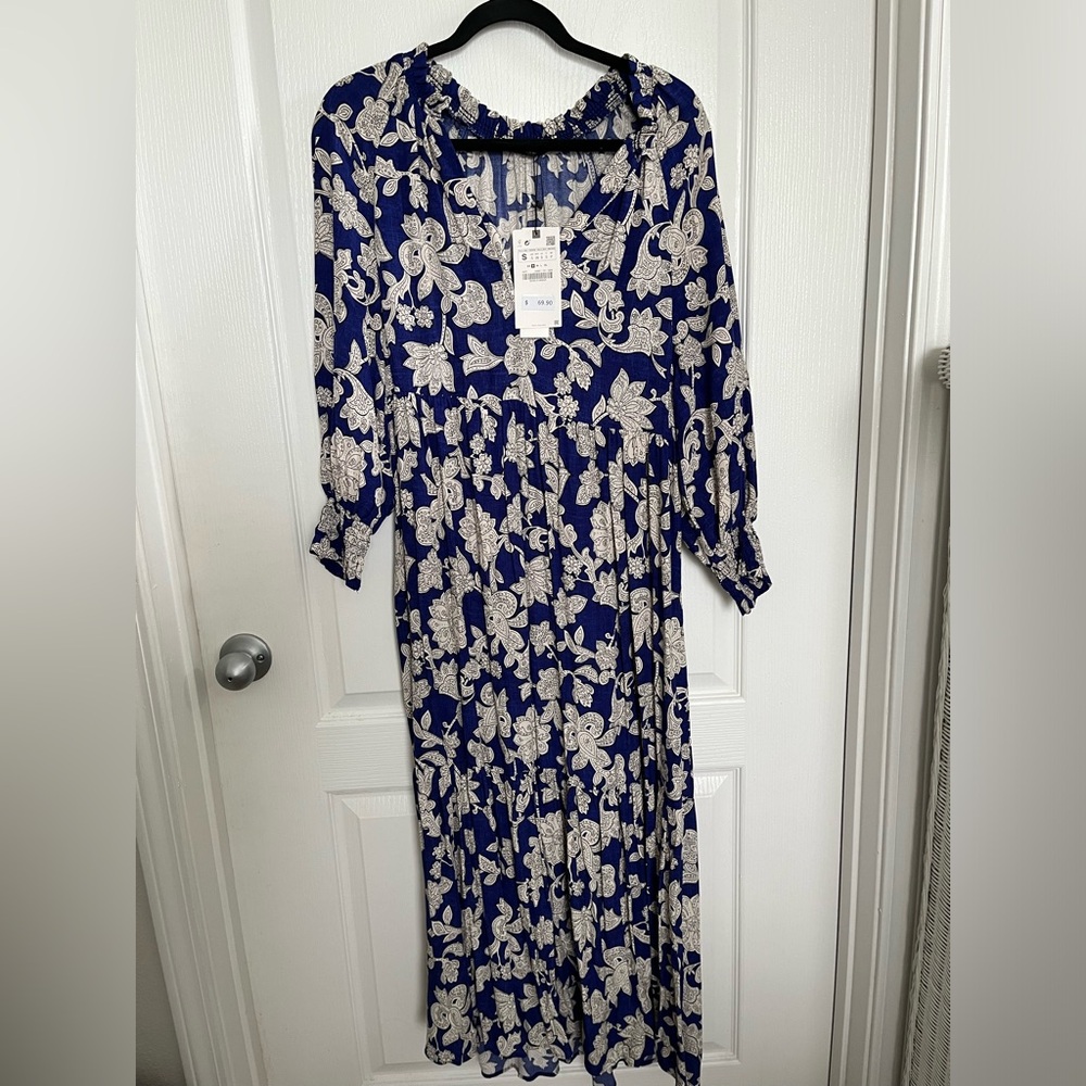 Zara special event maxi dress small